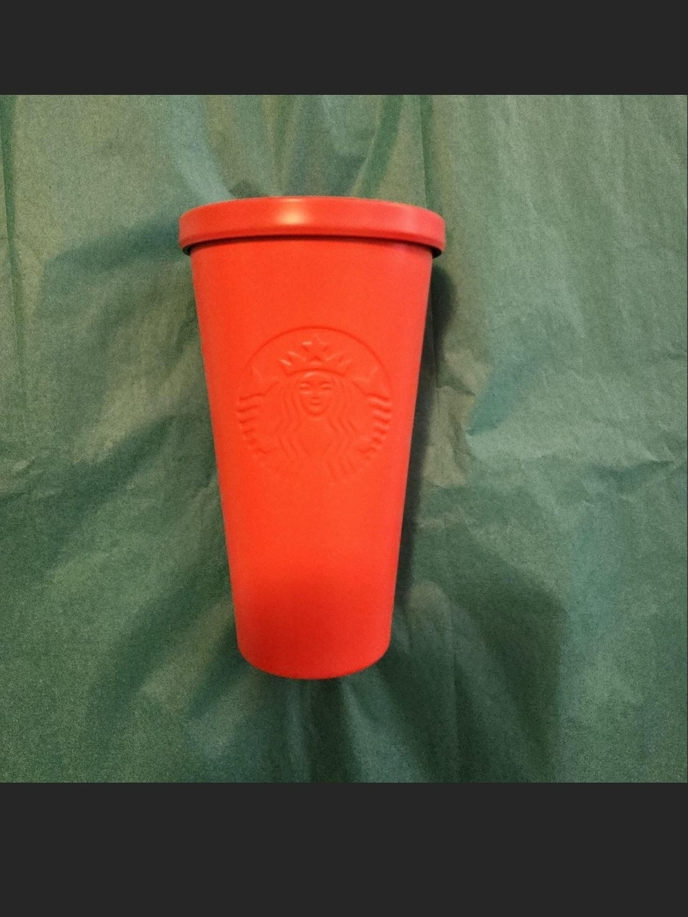 Starbucks Orange Reusable Tumbler with Lid